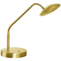 FISCHER&HONSEL GMBH LED-bordlampe Tallri, messing, høyde 60 cm, CCT, berøringsdimmer