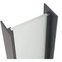 LINDBY LED-gatelampe Selqa, husnummer, antrasitt, IP65