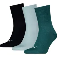 Puma Unisex Short Socks (3-Pack), Men, Petrol Green, 43-46