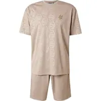 EA7 for man. 7M001304_AF13537 Beige Soccer Set (XXL), Casual, Sport, Polyester, Short sleeve