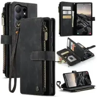 CASEME Samsung Galaxy S26 Ultra C30 Multifunksjonell Lommebok-deksel - Svart