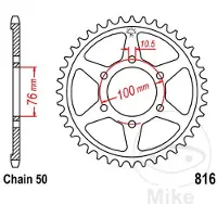 JT Sprockets 530 Jtr816.45 Steel Bakre Tannhjul