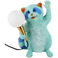 Kare Racoon bordlampe, multifarget, kunstharpiks, høyde 31 cm