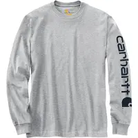 Carhartt Long Sleeve T-Shirt Men Heather Grey XXL