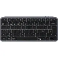 Keychron B1 Pro - Tastatur - Ultra-Tynn - 75% - trådløs - 2.4 GHz, USB-C, Bluetooth 5.2 - QWERTY - Nordisk - romgrå