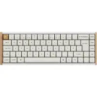 Keychron K6 HE - Special Edition - tastatur - 65% - belyst - trådløs - USB, 2.4 GHz, Bluetooth 5.2 - QWERTY - Nordisk - tastsvitsj: Gateron Double-Rail Nebula (hot-swappable) - hvit