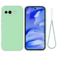 Mtp Products Google Pixel 10a Flytende silikon-deksel med håndstropp - grønn