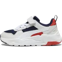 Puma Trinity 2 Sneakers Kids, Shoes, Navy/White/Feather Gray, 28.5