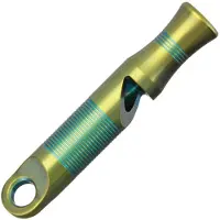 We Knife Titanium Whistle Green