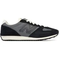 New Balance unisex. U471V1 471 black leather trainers (40.5), Flat, Suede, Laces, Casual, Grey