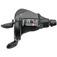 Microshift girspak , venstre, 3. gir, kompatibel med Shimano, Thumb Tap, optisk girindikator (NY)
