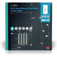 Nedis SmartLife Lyskjede/Dekorativ LED Gardin - 3x3 meter