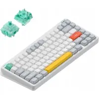 Usorteret NuPhy Halo75 v2 trådløst mekanisk tastatur Gateron X NuPhy Mint, Ionic White