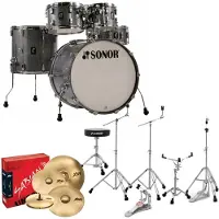 Sonor AQ2 22 5pc Shell Pack Titanium Quartz