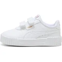 Puma Carina 3.0 Sneakers Toddler, Shoes, White/Gold, 26