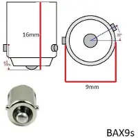 Vparts 12v 6w H6w-w Lyspære 10 Enheter
