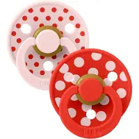 BIBS Colour Smokker - Str. 1 - Anatomisk - 2-pack - Blossom/Cand - - 0-6 md - Smokk