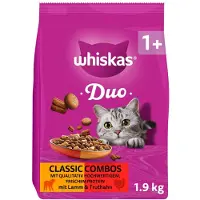 Whiskas 1+ Duo Classic Combos lam & kalkun - Sparepakke: 3 x 1,9 kg