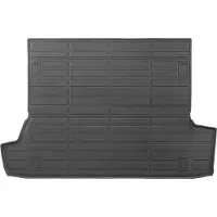 Vevor lastematte kompatibel med Toyota 4Runner 7-seter 2010-2024 uten skyvebrett, presis passform bagasjeromsmatte for SUV-er, TPE bagasjeromsbeskytter, svart (1 stk)