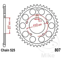 JT Sprockets 525 Jtr807.45 Steel Bakre Tannhjul