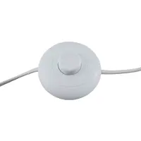 LINDBY gulvlampe Jyla, 88 cm, matt hvit, GX53, fleksibel