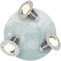 Elobra Taklampe Scandi Savanne, oransje, Ø 29 cm, 3 lyskilder