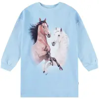 Molo Kjole - Cyrella - Bleu-hester - - 5-6 år (110-116) - Kjole