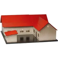 Krea Bondegård - Tre - 60x60 cm - Naturlig/Rød - - OneSize - Leketøy