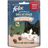 Purina Felix Naturlig Deilig Kattesnacks Med Laks Og Spinat 8x50g