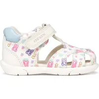 Geox Sandaler - Zapito - Hvit/Lyseblå m. Bamser - - 24 - Sandals