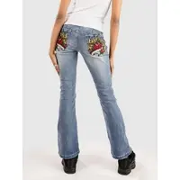 Ninth Hall Alyssia Rose Rhinestone Jeans blå