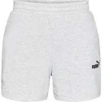 Puma Essentials 5'' High-Waist Shorts Women, Clothing, Light Gray Heather, S