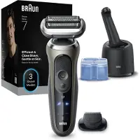 Braun Series 7 72-C7200cc barbermaskin / våt- og tørrbarbermaskin med SmartCare-stasjon og trimmer