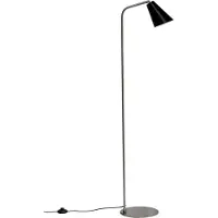 Dyberg Larsen Oswald gulvlampe, svart/stål, høyde 135 cm