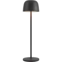 QAZQA Bordlampe svart inkl. LED oppladbar med ladestasjon IP65 - Raika