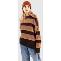 Passenger Reflection Stripey Jumper Strikket genser brun