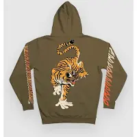 The Dudes Tiger Bear Classic Premium Hettegenser grønn
