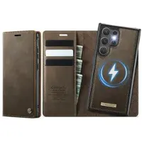CASEME Samsung Galaxy S26 Ultra C49 2-i-1 avtakbar lommebokveske - MagSafe-kompatibel, RFID - Kaffe