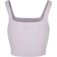 Urban Classics Cropped Knit Ermeløs Topp