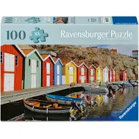Ravensburger Puslespill - 100 XL Brikker - Fargerike hus i Swe - - OneSize - Puslespill