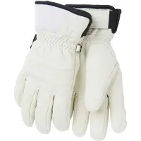 Helly Hansen for woman. 67637 Alphelia white leather gloves (M), Casual, Outdoor