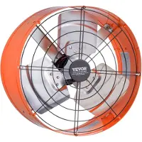Vevor Gavlmontert vifte, 15 tommers loftsavtrekksvifte med justerbar termostat og ytre netting, 1650 CFM husventilator kjøler ned opptil 2360 kvm, stille ventilasjon for tak, garasje og butikk, livlig