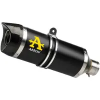 Arrow Thunder Aluminium Dark With Carbon End Cap Honda Cb 650 R ´19-22 Homologert Lyddemper