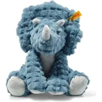 Steiff Kosedyr - 28 cm. - Soft Kosete Friends Dixie Triceratops - - OneSize - Kosedyr