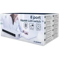24.Se 8-ports nettverkssvitsj 10/100/1000 Mbps / Gigabit-svitsj med 8 porter