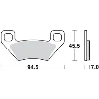 Moto-Master Arctic Cat/kymco/polaris 097211 Sintrede Bremseklosser