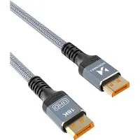 Wozinsky WPS-16AYL1S DisplayPort 2.1 Cable 80Gb/s 16K@60Hz 8K@120Hz 4K@240Hz HDR HDCP DSC 1m - Black