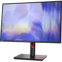 Lenovo ThinkVision T24d-30 - LED-skjerm - 24 - 1920 x 1200 Full HD (1080p) @ 100 Hz - IPS - 300 cd/m² - 1500:1 - 4 ms - HDMI, VGA, DisplayPort - høyttalere - ravnsort