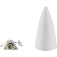LINDBY vegglampe Pascali, høyde 42 cm, hvit, gips