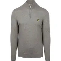Lyle & Scott ye & Scott Havvippet genser i grå merinou Grå Størrese